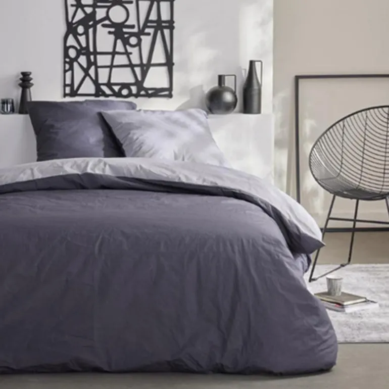 Parure 260x240 bicolore gris