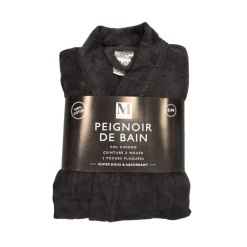 Peignoir velours eponge s/m ant