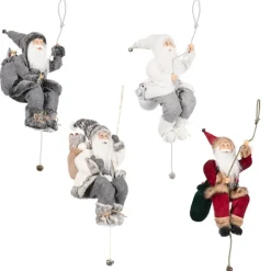 Pere noel grimpant 45cm