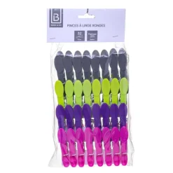 Pinces a linge x32 rondes