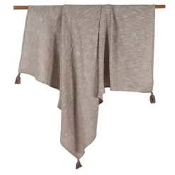 Plaid india 130x170cm creme