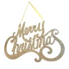 Plaque merry christmas paillette