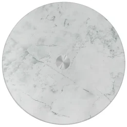 Plat tournant verre effet marbre