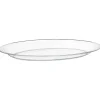 Plateau oval plastique reutilisa