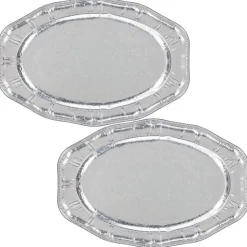 Plateau oval x2 aluminium