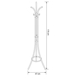 Porte manteaux metal creme