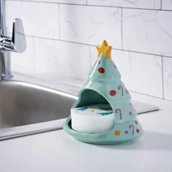 Porte savon ou eponge noel