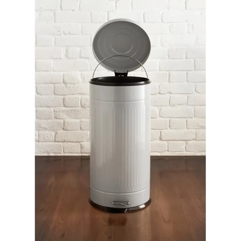 Poubelle a pedale 30 l nervure