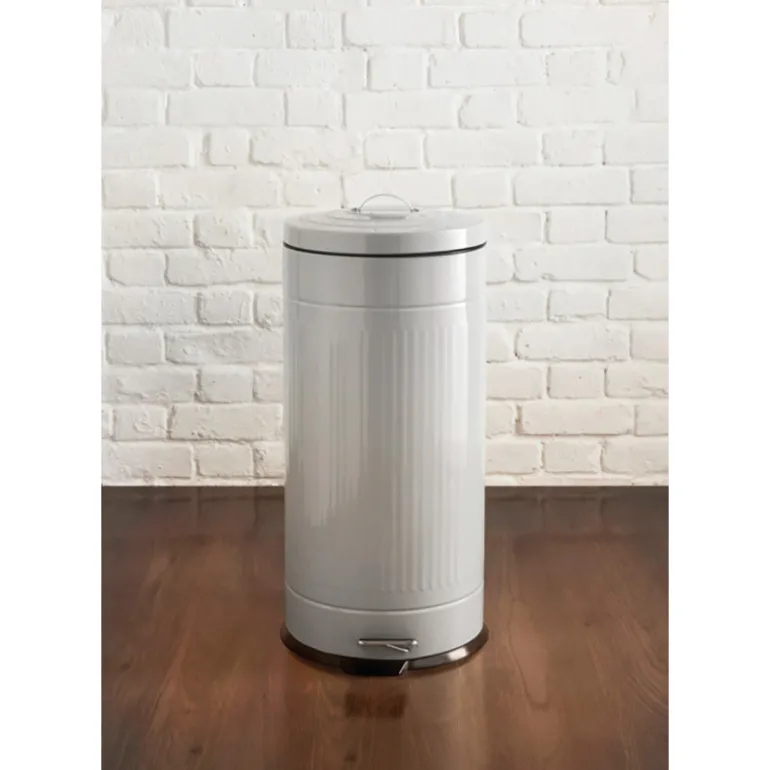 Poubelle a pedale 30 l nervure