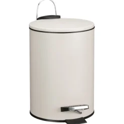 Poubelle de sdb 3l beige soft
