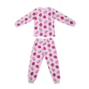 Pyjama fille polaire fraise