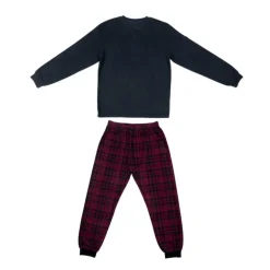 Pyjama homme polaire ht uni et b