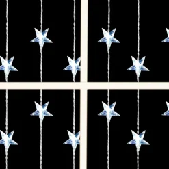 Rideau 24 led etoiles - blanc fr