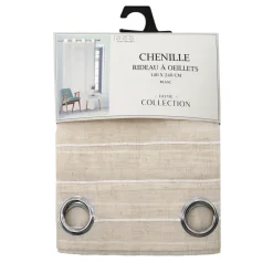 Rideau chenille 140x240cm creme