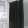 Rideau de douche polyester noir