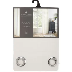Rideau leon ivoire 140x260