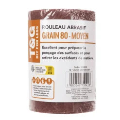 Rouleau papier abrasif 3 grains