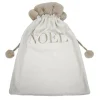 Sac velours beige noel