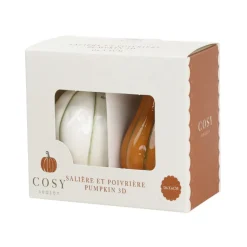 Saliere et poivriere coloquinte