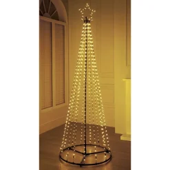 Sapin en led blanc chaud h210cm