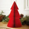 Sapin en papier rouge h30cm