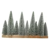Sapin enneige sur socle 28cm