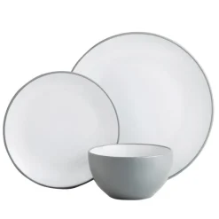 Service vaisselle gris 12pcs