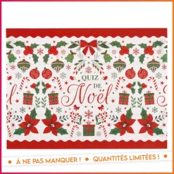 Serviette quiz de noel 40x40 x20