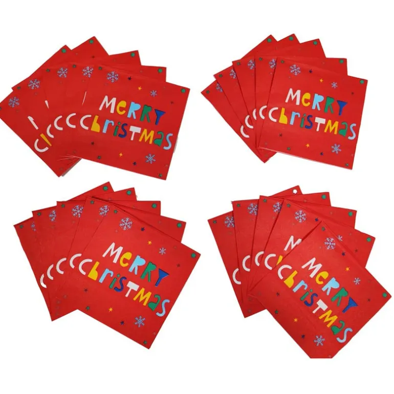 Serviettes 33x33cm x20 merry chr