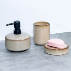 Set x3 accessoires sdb ceramique