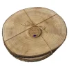 Sets de table rond bois d33cm x2
