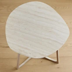 Table effet travertin pm