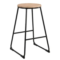 Tabouret de bar pietement noir