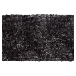 Tapis de bain paillette noir