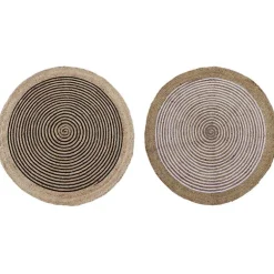 Tapis loe d120 bicolore