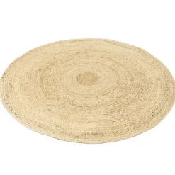 Tapis rond en jute