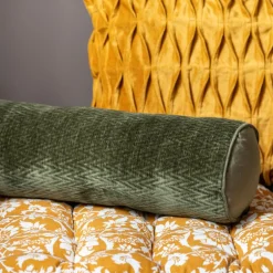 Traversin zigzag 45x15cm vert fo