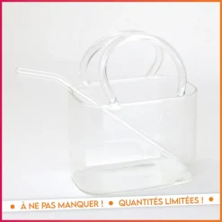 Verre en forme de sac a main