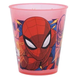 Verre plast spiderman x4