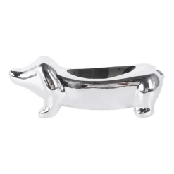 Vide poche chien chrome