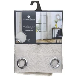 Voilage devo feuil lin 140x240