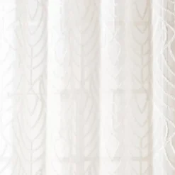 Voile type leaf ecru